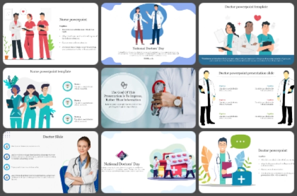 Doctors and Nurse Powerpoint Templates